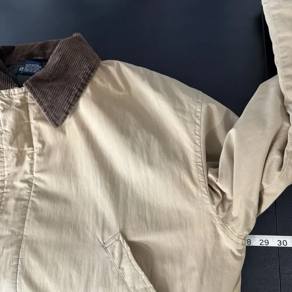 VTG Polo Ralph Lauren Jacket Mens XL Brown Corduroy Collar Barn Chore Coat 90s - Picture 10 of 14